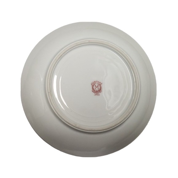 Antique 1918-21 Noritake Morimura Tea Cup with Saucer Floral Hand Painted Japan - Picture 3 of 7